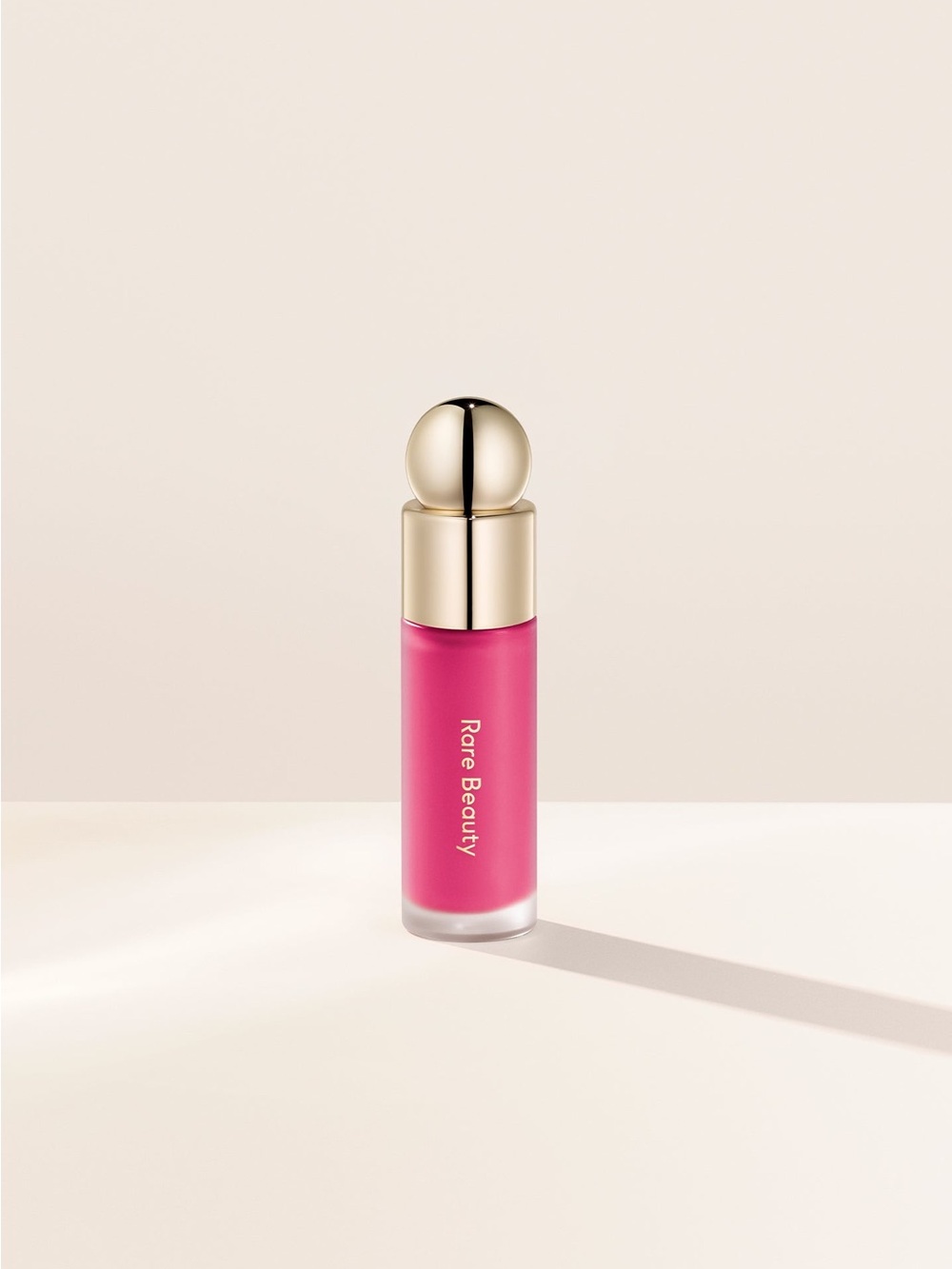 Rare Beauty Liquid Blush — Vivid Pink in color Lucky